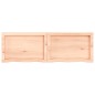 vidaXL Wandregal 120x40x6 cm Massivholz Eiche Unbehandelt vidaXL Wandregal 120x40x6 cm Massivholz Eiche Unbehandelt