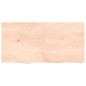 vidaXL Wandregal 120x60x4 cm Massivholz Eiche Unbehandelt vidaXL Wandregal 120x60x4 cm Massivholz Eiche Unbehandelt