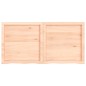 vidaXL Wandregal 120x60x4 cm Massivholz Eiche Unbehandelt vidaXL Wandregal 120x60x4 cm Massivholz Eiche Unbehandelt