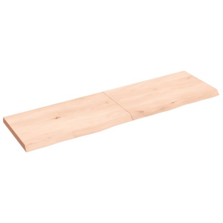 vidaXL Wandregal 140x40x(2-4) cm Massivholz Eiche Unbehandelt