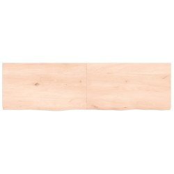 vidaXL Wandregal 140x40x(2-4) cm Massivholz Eiche Unbehandelt