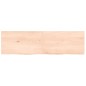 vidaXL Wandregal 140x40x(2-4) cm Massivholz Eiche Unbehandelt vidaXL Wandregal 140x40x(2-4) cm Massivholz Eiche Unbehandelt