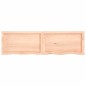 vidaXL Wandregal 140x40x(2-4) cm Massivholz Eiche Unbehandelt vidaXL Wandregal 140x40x(2-4) cm Massivholz Eiche Unbehandelt