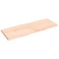 vidaXL Wandregal 140x50x4 cm Massivholz Eiche Unbehandelt vidaXL Wandregal 140x50x4 cm Massivholz Eiche Unbehandelt