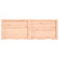 vidaXL Wandregal 140x50x4 cm Massivholz Eiche Unbehandelt vidaXL Wandregal 140x50x4 cm Massivholz Eiche Unbehandelt