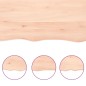 vidaXL Wandregal 140x50x6 cm Massivholz Eiche Unbehandelt vidaXL Wandregal 140x50x6 cm Massivholz Eiche Unbehandelt