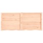 vidaXL Wandregal 140x60x6 cm Massivholz Eiche Unbehandelt vidaXL Wandregal 140x60x6 cm Massivholz Eiche Unbehandelt