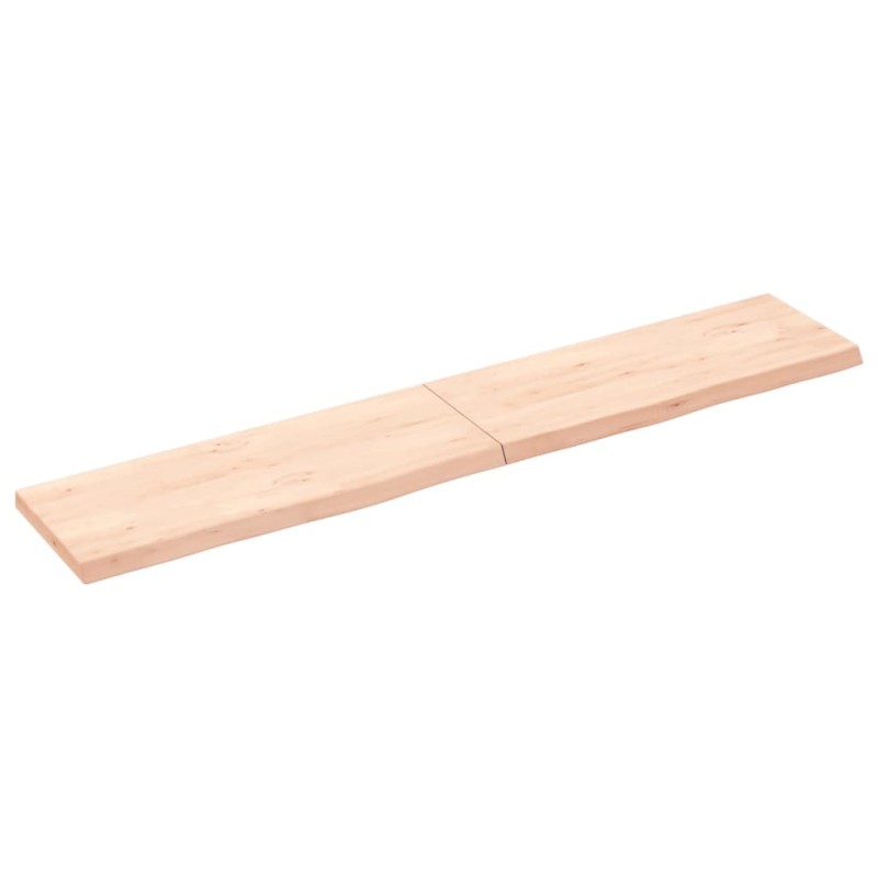 vidaXL Wandregal 160x30x4 cm Massivholz Eiche Unbehandelt vidaXL Wandregal 160x30x4 cm Massivholz Eiche Unbehandelt
