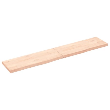 vidaXL Wandregal 160x30x4 cm Massivholz Eiche Unbehandelt
