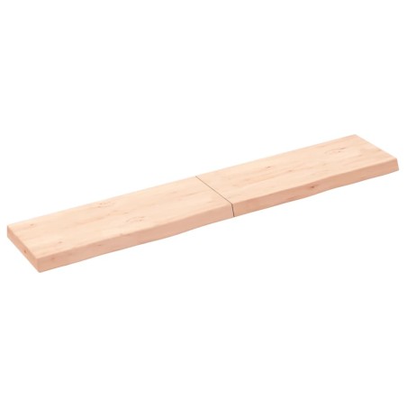 vidaXL Wandregal 160x30x(2-6) cm Massivholz Eiche Unbehandelt