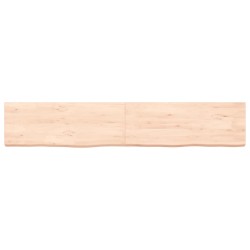 vidaXL Wandregal 160x30x(2-6) cm Massivholz Eiche Unbehandelt