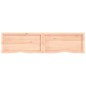 vidaXL Wandregal 160x40x4 cm Massivholz Eiche Unbehandelt vidaXL Wandregal 160x40x4 cm Massivholz Eiche Unbehandelt