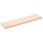 vidaXL Wandregal 160x40x6 cm Massivholz Eiche Unbehandelt vidaXL Wandregal 160x40x6 cm Massivholz Eiche Unbehandelt