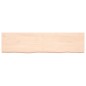 vidaXL Wandregal 160x40x6 cm Massivholz Eiche Unbehandelt vidaXL Wandregal 160x40x6 cm Massivholz Eiche Unbehandelt