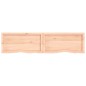 vidaXL Wandregal 160x40x6 cm Massivholz Eiche Unbehandelt vidaXL Wandregal 160x40x6 cm Massivholz Eiche Unbehandelt