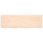 vidaXL Wandregal 160x50x4 cm Massivholz Eiche Unbehandelt vidaXL Wandregal 160x50x4 cm Massivholz Eiche Unbehandelt