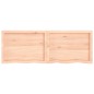 vidaXL Wandregal 160x50x4 cm Massivholz Eiche Unbehandelt vidaXL Wandregal 160x50x4 cm Massivholz Eiche Unbehandelt
