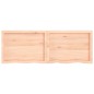 vidaXL Wandregal 160x50x6 cm Massivholz Eiche Unbehandelt vidaXL Wandregal 160x50x6 cm Massivholz Eiche Unbehandelt