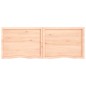 vidaXL Wandregal 160x60x(2-4) cm Massivholz Eiche Unbehandelt vidaXL Wandregal 160x60x(2-4) cm Massivholz Eiche Unbehandelt