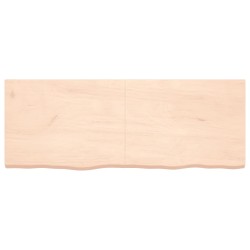 vidaXL Wandregal 160x60x6 cm Massivholz Eiche Unbehandelt