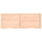 vidaXL Wandregal 160x60x6 cm Massivholz Eiche Unbehandelt vidaXL Wandregal 160x60x6 cm Massivholz Eiche Unbehandelt