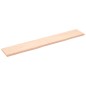 vidaXL Wandregal 180x30x(2-4) cm Massivholz Eiche Unbehandelt vidaXL Wandregal 180x30x(2-4) cm Massivholz Eiche Unbehandelt