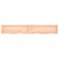 vidaXL Wandregal 180x30x(2-4) cm Massivholz Eiche Unbehandelt vidaXL Wandregal 180x30x(2-4) cm Massivholz Eiche Unbehandelt