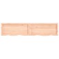 vidaXL Wandregal 180x40x4 cm Massivholz Eiche Unbehandelt vidaXL Wandregal 180x40x4 cm Massivholz Eiche Unbehandelt