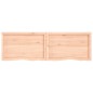 vidaXL Wandregal 180x50x6 cm Massivholz Eiche Unbehandelt vidaXL Wandregal 180x50x6 cm Massivholz Eiche Unbehandelt