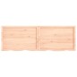 vidaXL Wandregal 180x60x4 cm Massivholz Eiche Unbehandelt