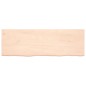 vidaXL Wandregal 180x60x4 cm Massivholz Eiche Unbehandelt