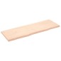 vidaXL Wandregal 180x60x6 cm Massivholz Eiche Unbehandelt