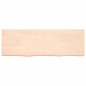 vidaXL Wandregal 180x60x6 cm Massivholz Eiche Unbehandelt