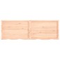 vidaXL Wandregal 180x60x6 cm Massivholz Eiche Unbehandelt