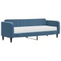 vidaXL Tagesbett mit Matratze Blau 80x200 cm Samt vidaXL Tagesbett mit Matratze Blau 80x200 cm Samt
