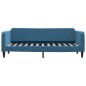 vidaXL Tagesbett mit Matratze Blau 80x200 cm Samt vidaXL Tagesbett mit Matratze Blau 80x200 cm Samt