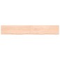 vidaXL Wandregal 200x30x(2-4) cm Massivholz Eiche Unbehandelt vidaXL Wandregal 200x30x(2-4) cm Massivholz Eiche Unbehandelt