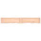 vidaXL Wandregal 200x30x(2-4) cm Massivholz Eiche Unbehandelt vidaXL Wandregal 200x30x(2-4) cm Massivholz Eiche Unbehandelt