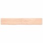 vidaXL Wandregal 200x30x6 cm Massivholz Eiche Unbehandelt vidaXL Wandregal 200x30x6 cm Massivholz Eiche Unbehandelt