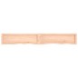 vidaXL Wandregal 200x30x6 cm Massivholz Eiche Unbehandelt vidaXL Wandregal 200x30x6 cm Massivholz Eiche Unbehandelt