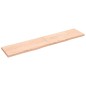 vidaXL Wandregal 200x40x(2-4) cm Massivholz Eiche Unbehandelt vidaXL Wandregal 200x40x(2-4) cm Massivholz Eiche Unbehandelt