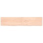 vidaXL Wandregal 200x40x(2-4) cm Massivholz Eiche Unbehandelt vidaXL Wandregal 200x40x(2-4) cm Massivholz Eiche Unbehandelt