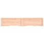 vidaXL Wandregal 200x40x(2-4) cm Massivholz Eiche Unbehandelt vidaXL Wandregal 200x40x(2-4) cm Massivholz Eiche Unbehandelt