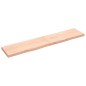 vidaXL Wandregal 200x40x(2-6) cm Massivholz Eiche Unbehandelt vidaXL Wandregal 200x40x(2-6) cm Massivholz Eiche Unbehandelt
