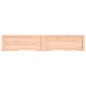 vidaXL Wandregal 200x40x(2-6) cm Massivholz Eiche Unbehandelt vidaXL Wandregal 200x40x(2-6) cm Massivholz Eiche Unbehandelt