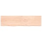 vidaXL Wandregal 200x50x4 cm Massivholz Eiche Unbehandelt vidaXL Wandregal 200x50x4 cm Massivholz Eiche Unbehandelt