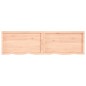 vidaXL Wandregal 200x50x4 cm Massivholz Eiche Unbehandelt vidaXL Wandregal 200x50x4 cm Massivholz Eiche Unbehandelt