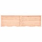 vidaXL Wandregal 200x50x6 cm Massivholz Eiche Unbehandelt vidaXL Wandregal 200x50x6 cm Massivholz Eiche Unbehandelt