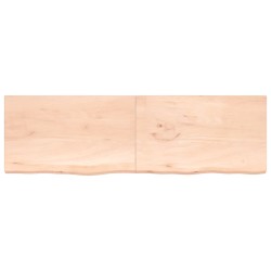 vidaXL Wandregal 200x60x(2-4) cm Massivholz Eiche Unbehandelt