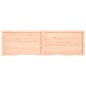 vidaXL Wandregal 200x60x(2-4) cm Massivholz Eiche Unbehandelt vidaXL Wandregal 200x60x(2-4) cm Massivholz Eiche Unbehandelt